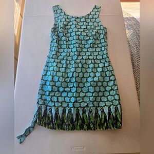 Lily Pulitzer Womens Green And Turqouise Dress